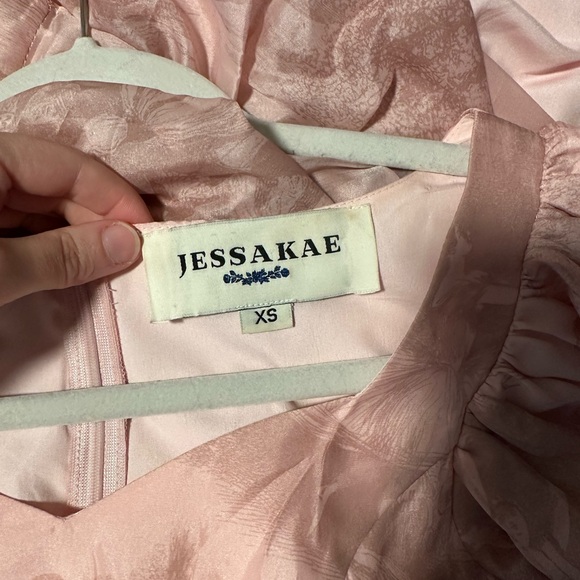 JessaKae RARE Ballerina Dress Silk Princess Gown with Ballerinas Pattern - Picture 15 of 16